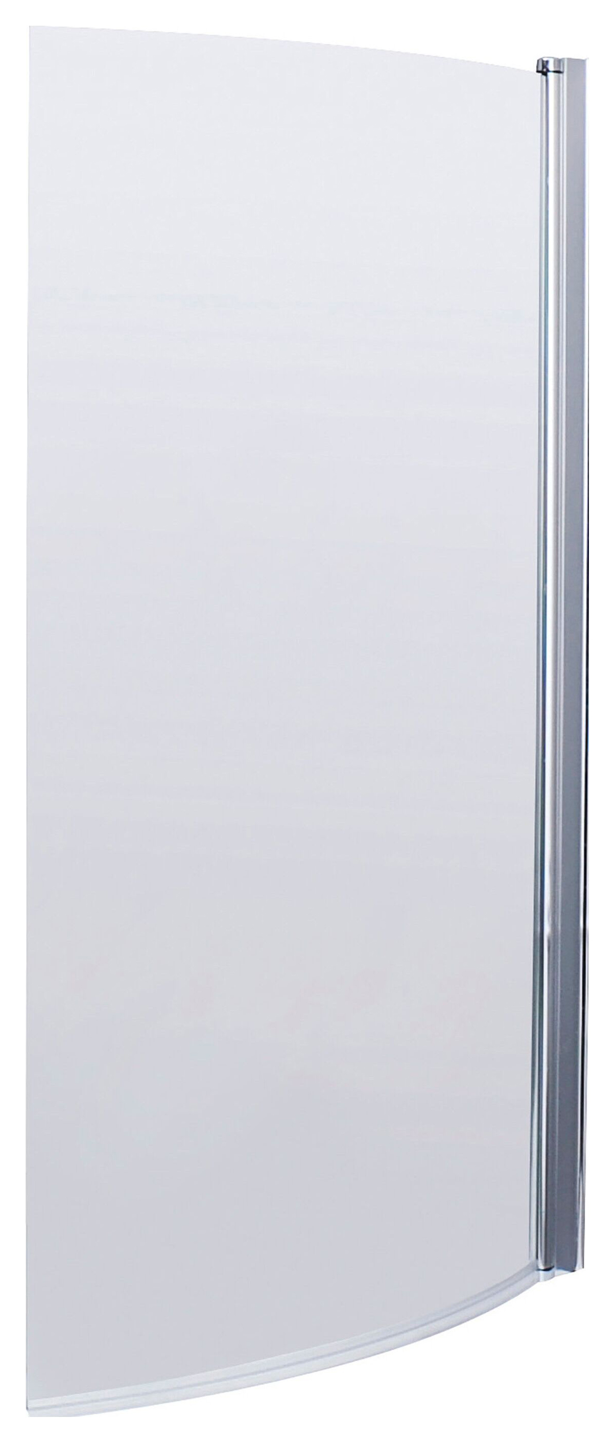 Balterley 6mm Hinged B-Shaped Chrome Bath Screen - 1430 x 858mm