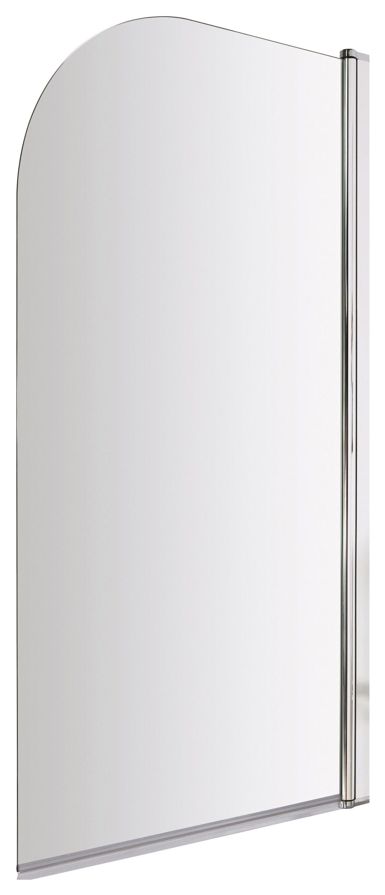 Balterley 6mm Round Hinged Chrome Bath Screen - 1430 x 790mm