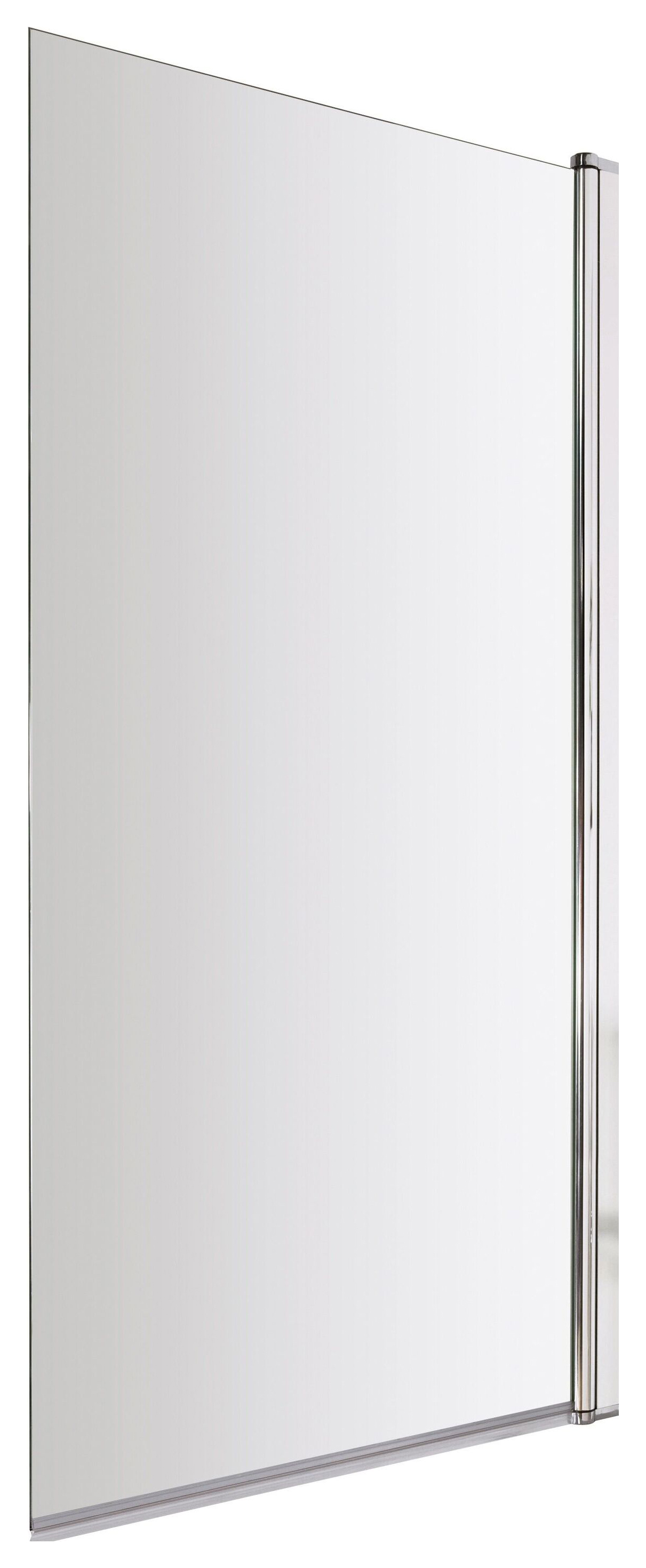 Balterley 6mm Hinged Chrome Bath Screen - 1430 x 790mm