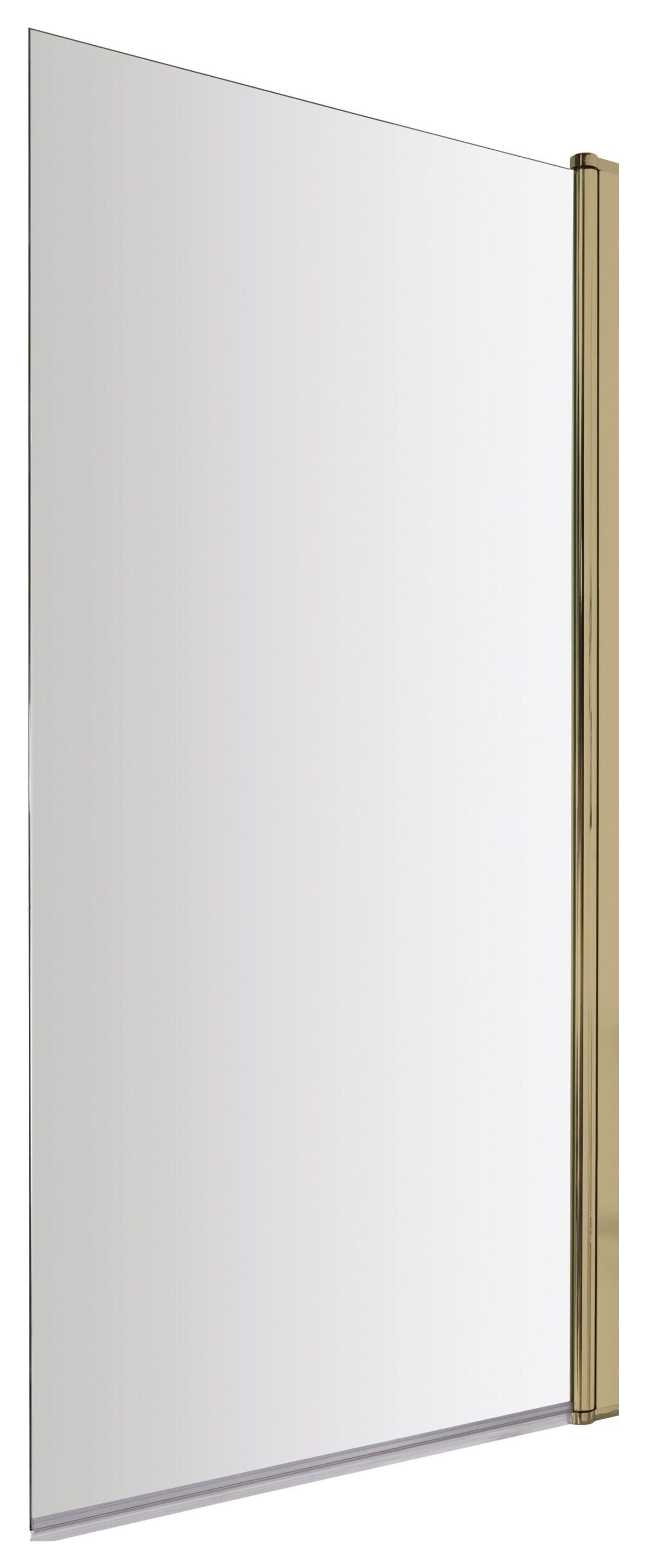 Balterley 6mm Hinged Brushed Brass Bath Screen - 1430 x 790mm