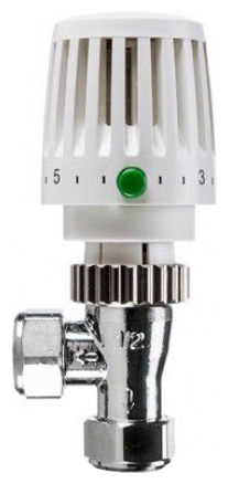 Honeywell Valencia 15mm Classic Thermostatic Radiator Valve Angled Body VT117-15A - White