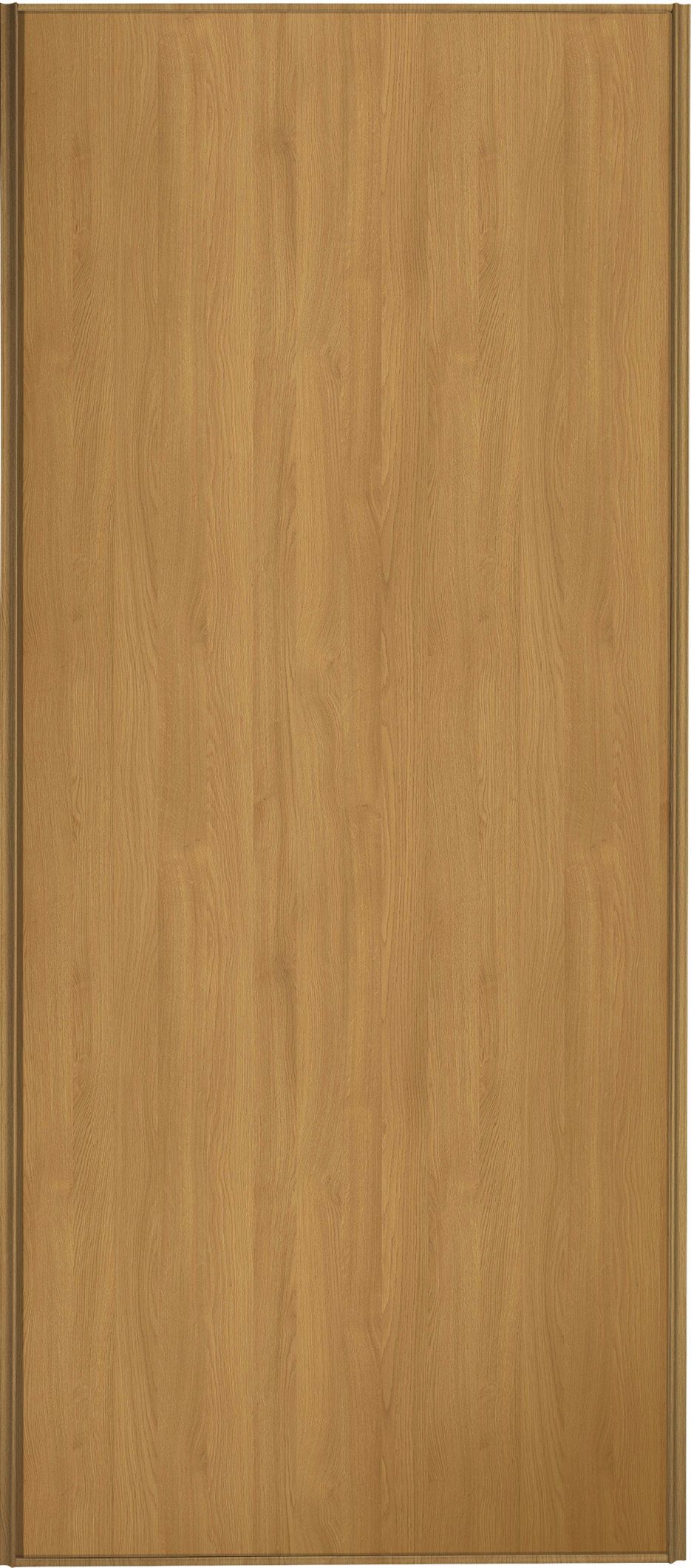 Image of Spacepro Sliding Wardrobe Door Oak Frame & Panel - 2220 x 610mm