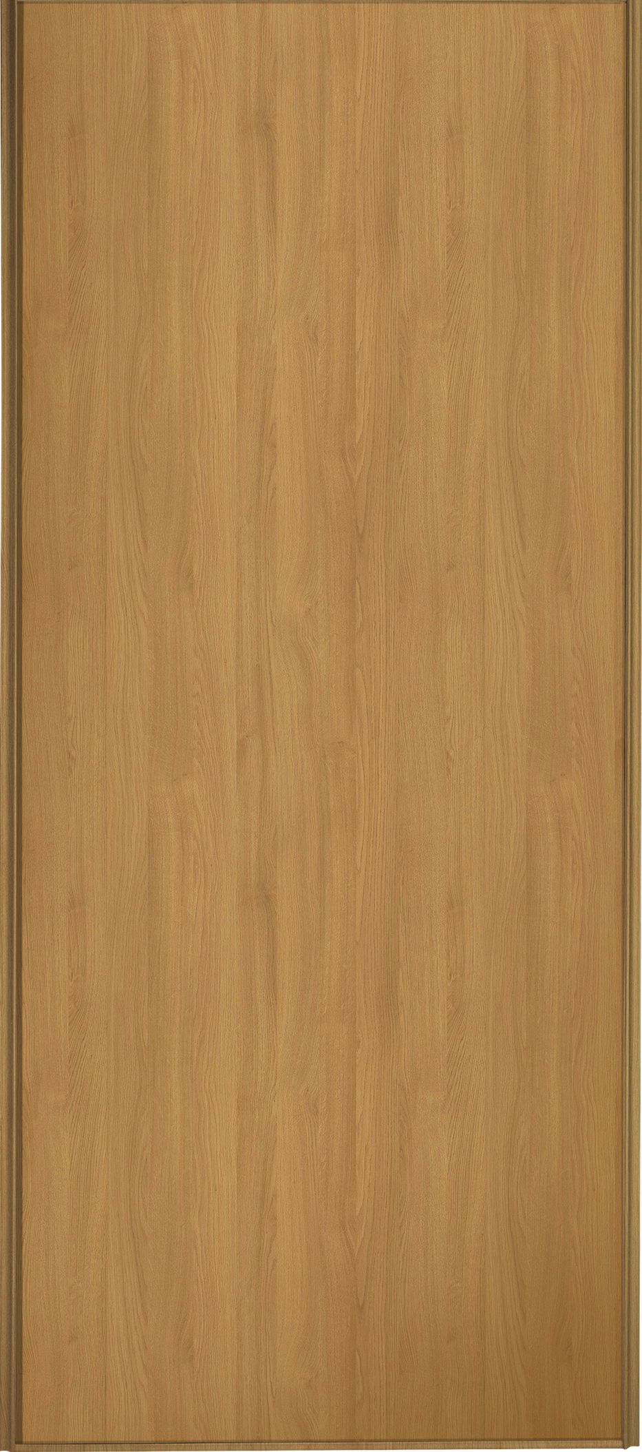 Image of Spacepro Sliding Wardrobe Door Oak Frame & Panel - 2220 x 914mm