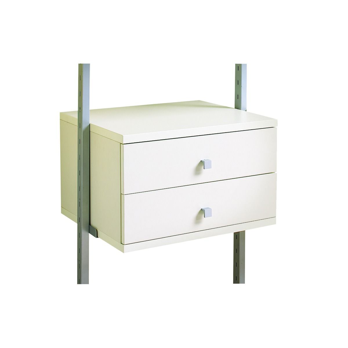 Image of Spacepro Aura Small 2 drawer kit White - 550mm