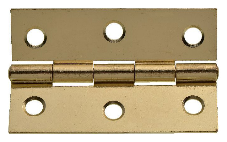 Wickes Brass Butt Hinge - 76mm - Pack of 20