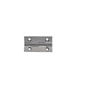 Wickes Butt Hinge - Solid Brass/Chrome 38mm Pack of 2