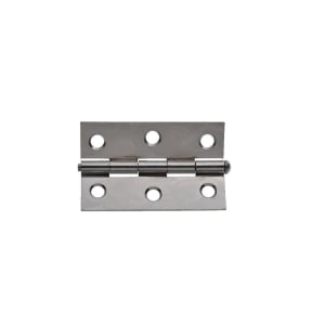 Wickes Loose Pin Butt Hinge - Chrome 76mm Pack of 2