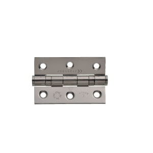 Wickes Grade 7 Fire Rated Ball Bearing Hinge Polished Stainless Steel 76 X 51 X 2mm Pack Of 10