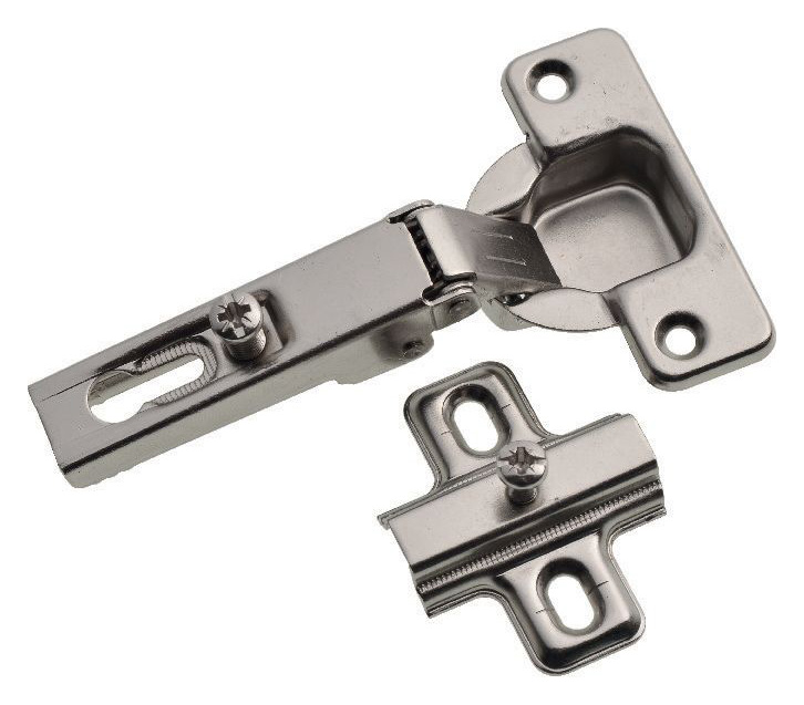 Image of 110 Degree Slide On Cabinet Hinge Nickel Plated 35mm - Pack of 6