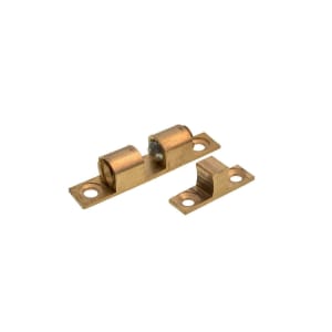 Image of Wickes Double Ball Catch - Brass 42mm Pack of 2
