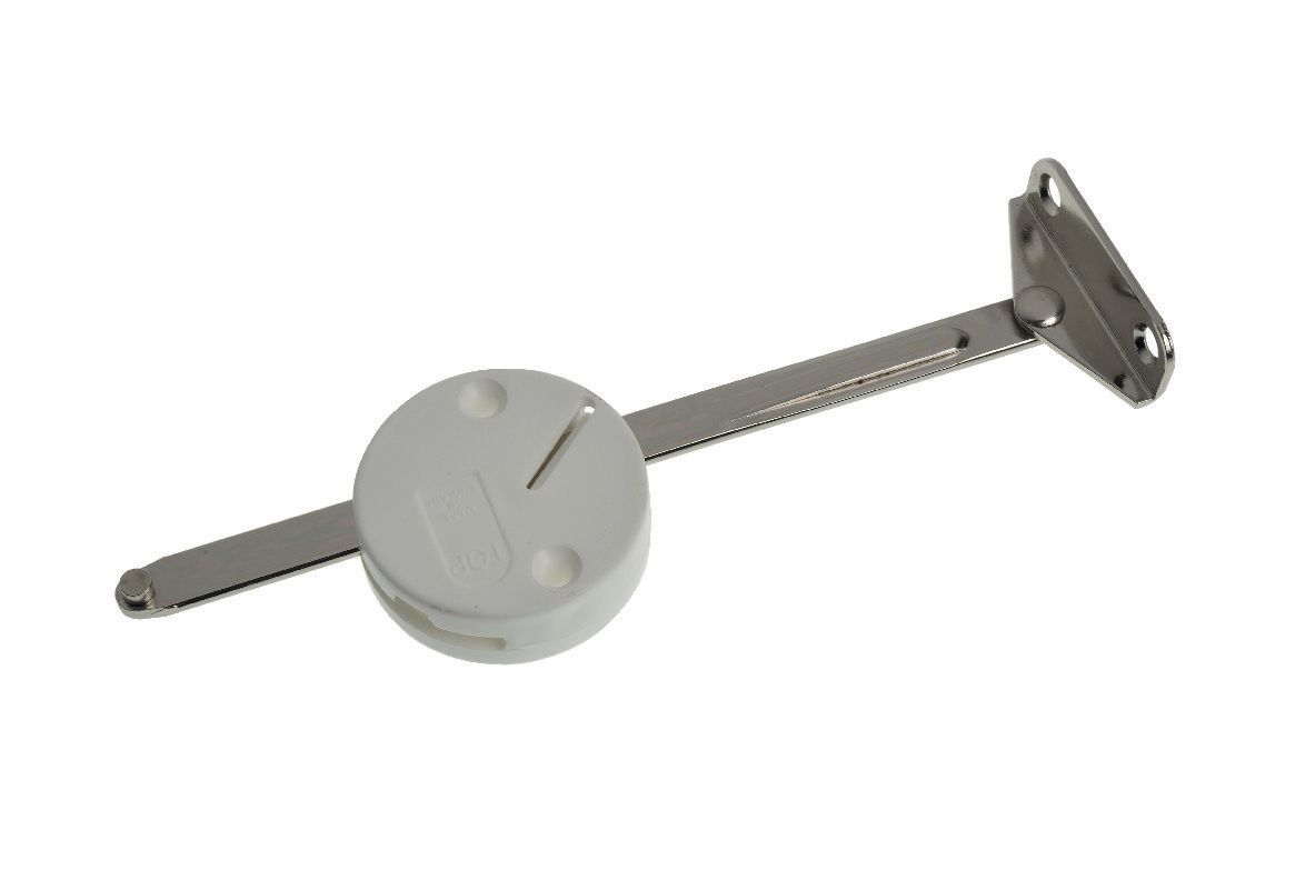 Image of Wickes Lift Up Flap Stays - Chrome 145mm