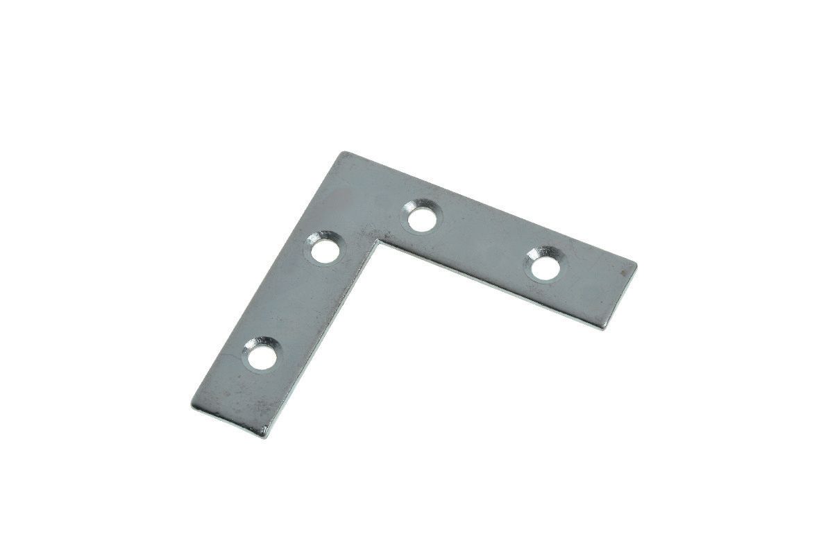 Image of Wickes Zinc Plated Angle Plate 50mm Pack 4