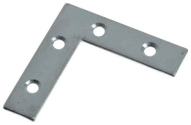 Image of Wickes Zinc Plated Angle Plate 50mm Pack 4