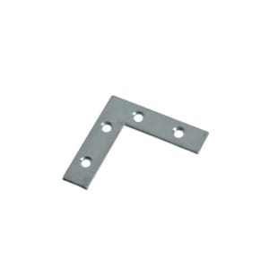 Wickes Zinc Plated Angle Plate 50mm Pack 4