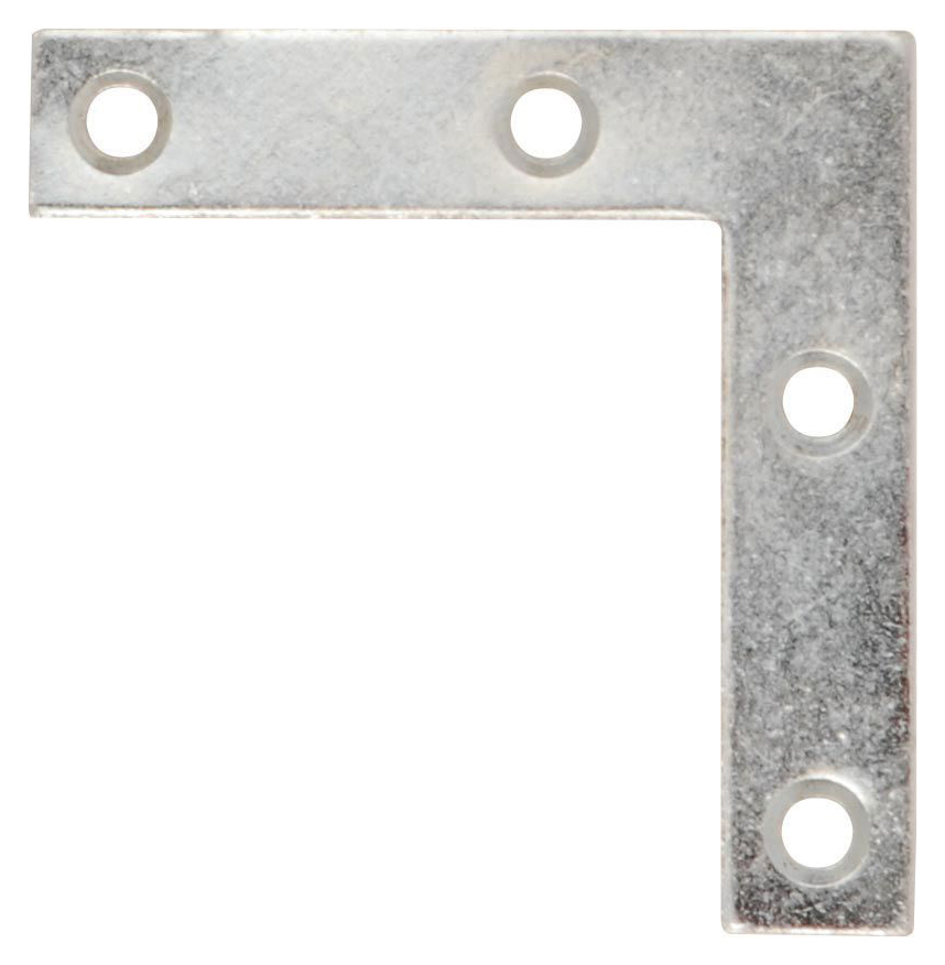 Image of Wickes Zinc Plated Angle Plate 75mm Pack 4