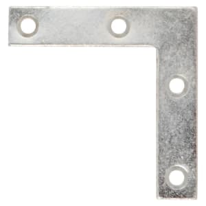 Wickes Zinc Plated Angle Plate 75mm Pack 4