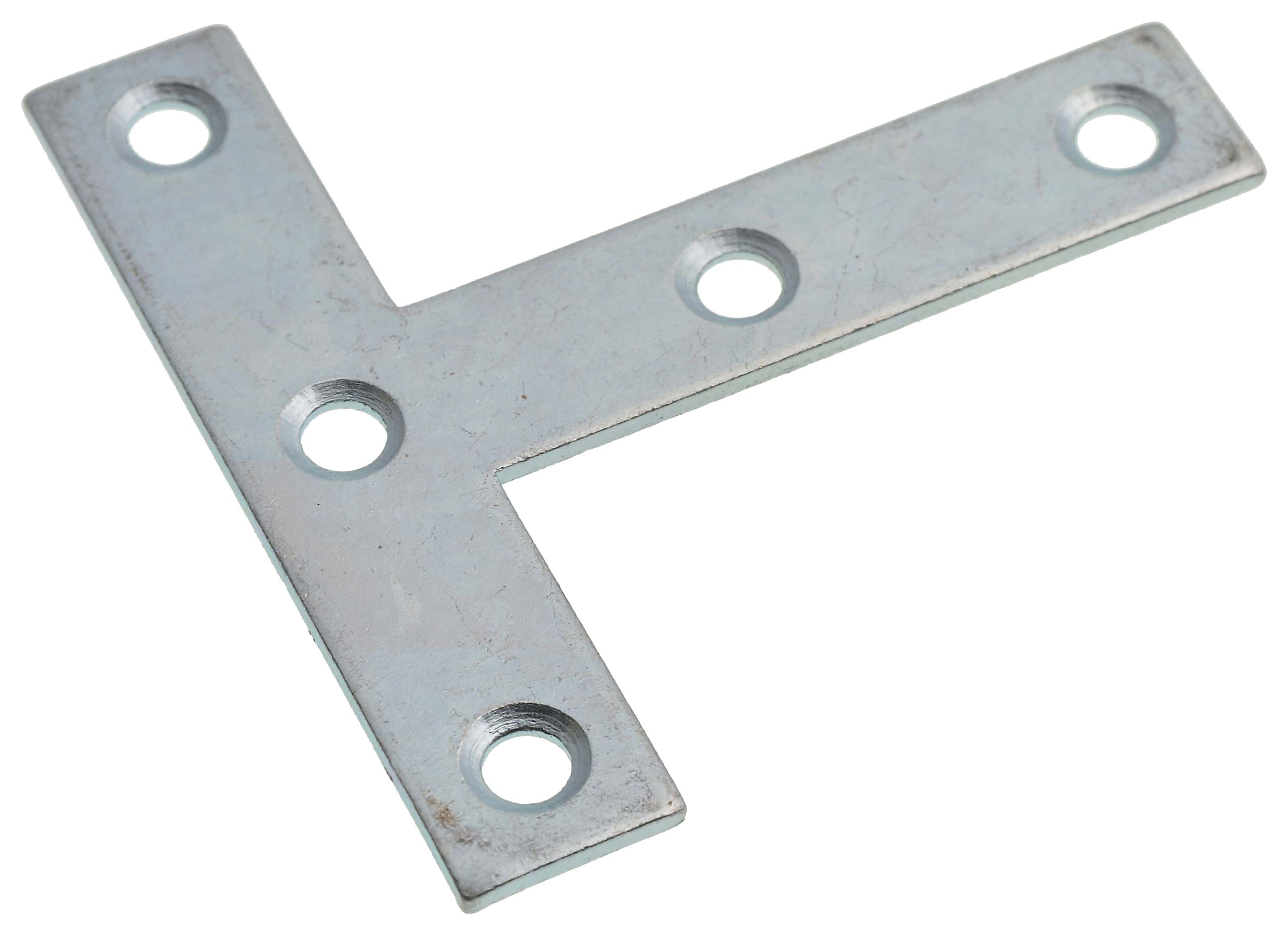 Wickes Zinc Plated Tee Plate 75mm Pack 4