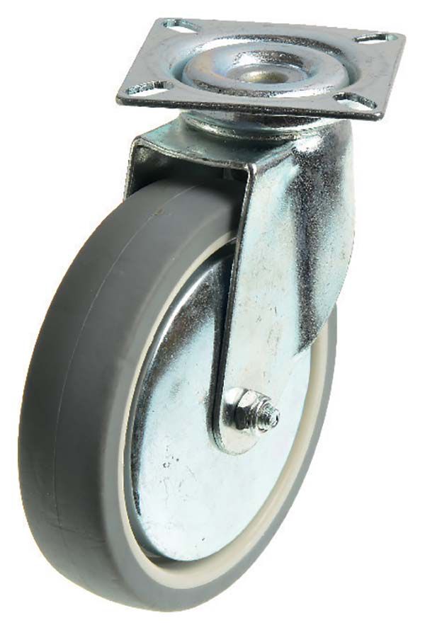Image of Wickes Heavy Duty Castor Wheel Swivel Plate - 100mm - Pack of 2
