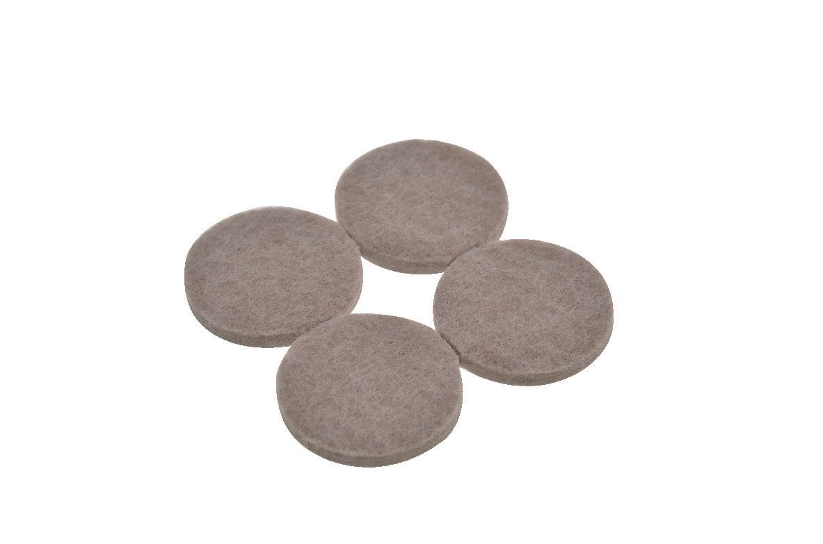 Image of Wickes Heavy Duty Round Felt Pad Self Adhesive - 38mm Pack of 4