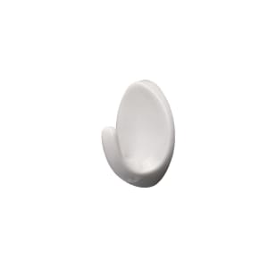Wickes Large Adhesive Hooks - White Pack of 4