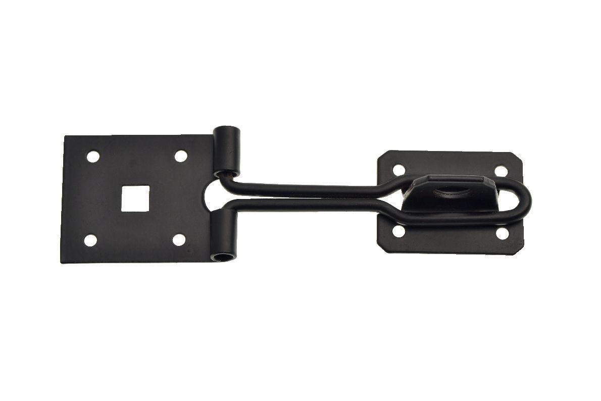 Image of Wickes Wire Hasp and Staple Black - 150mm