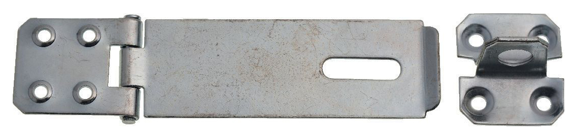 Image of Wickes Safety Hasp and Staple Galvanised - 100mm