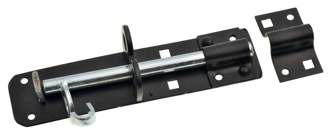 Image of Wickes Black Brenton Bolt - 150mm