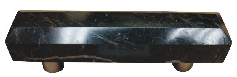 Wickes Black Marble Pillar Door Handle - 70mm - Pack of 2