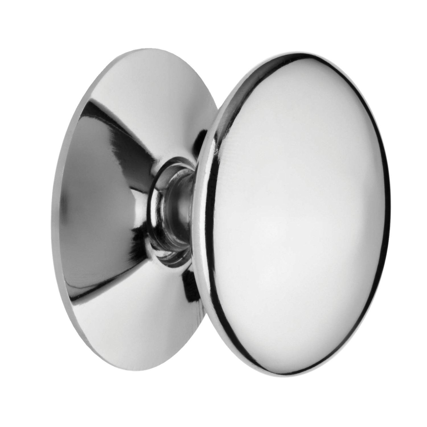 Image of Wickes Victorian Cabinet Door Knob - Chrome 30mm Pack of 4