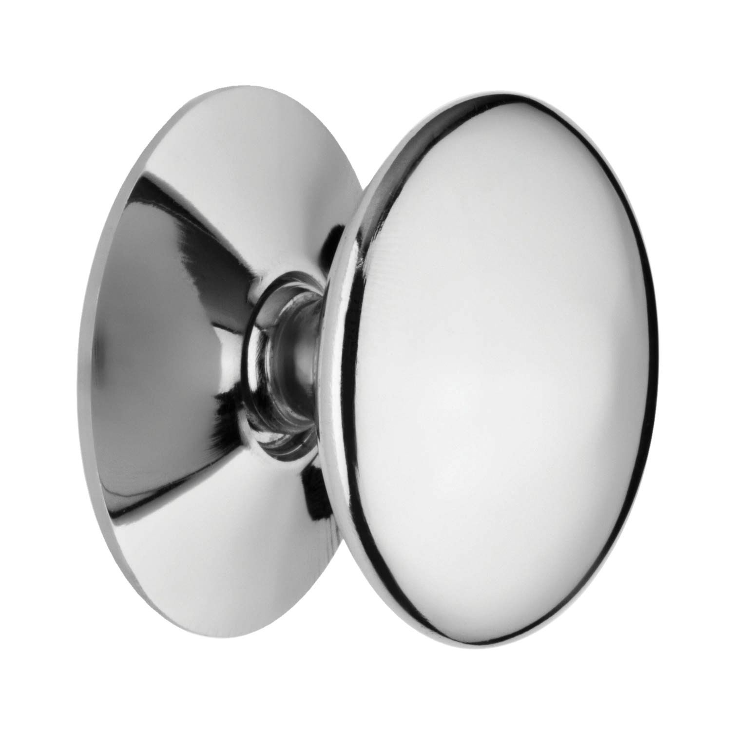 Image of Wickes Victorian Cabinet Door Knob - Chrome 38mm Pack of 4