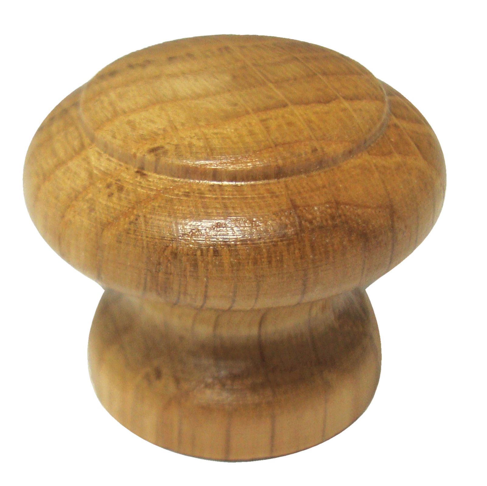 Image of Wickes Varnished Door Knob - Oak 33mm Pack of 4