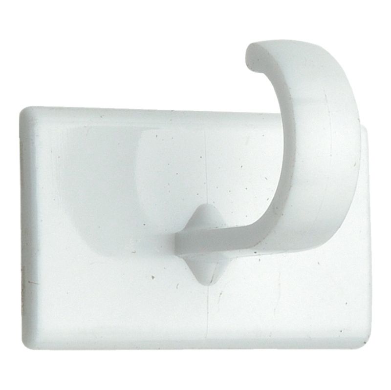 Wickes White Large Adhesive Hooks - Pack of 4