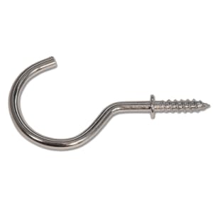 Wickes Zinc Round Cup Hook - Pack of 25