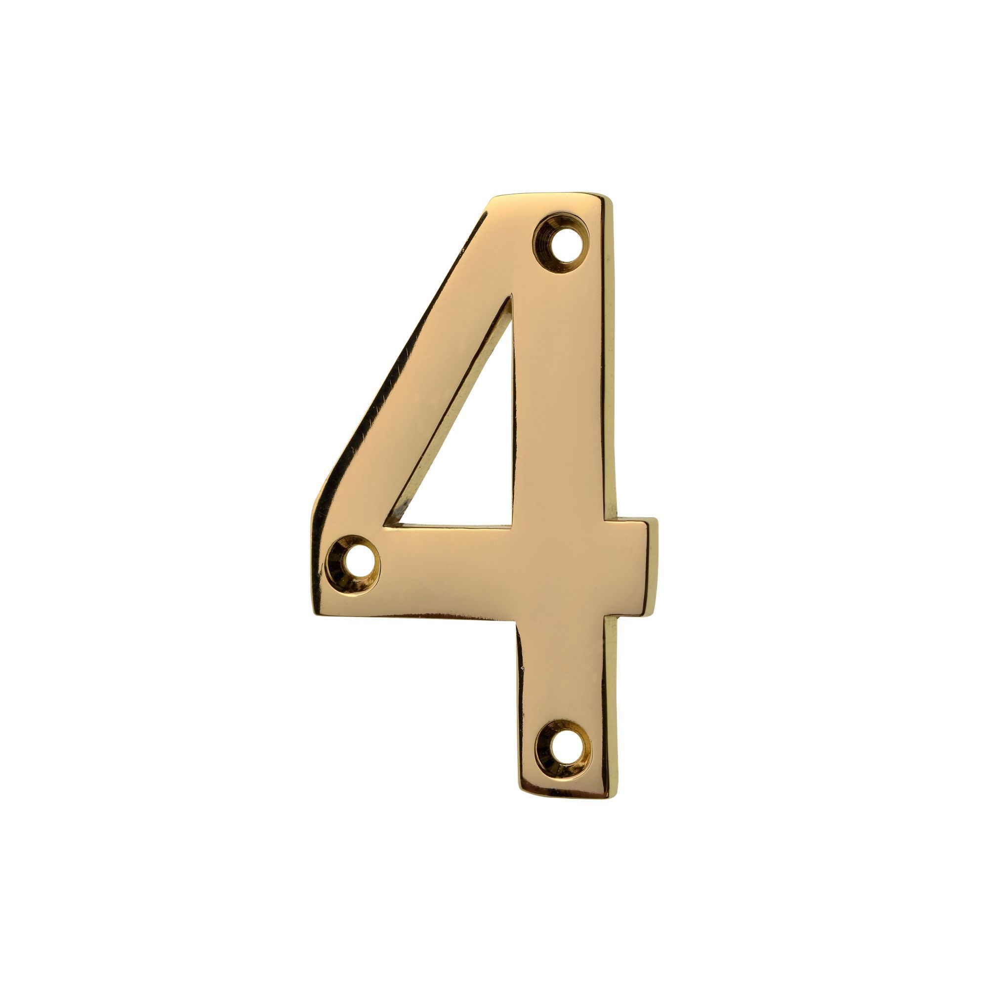 Image of Wickes Door Number 4 - Brass