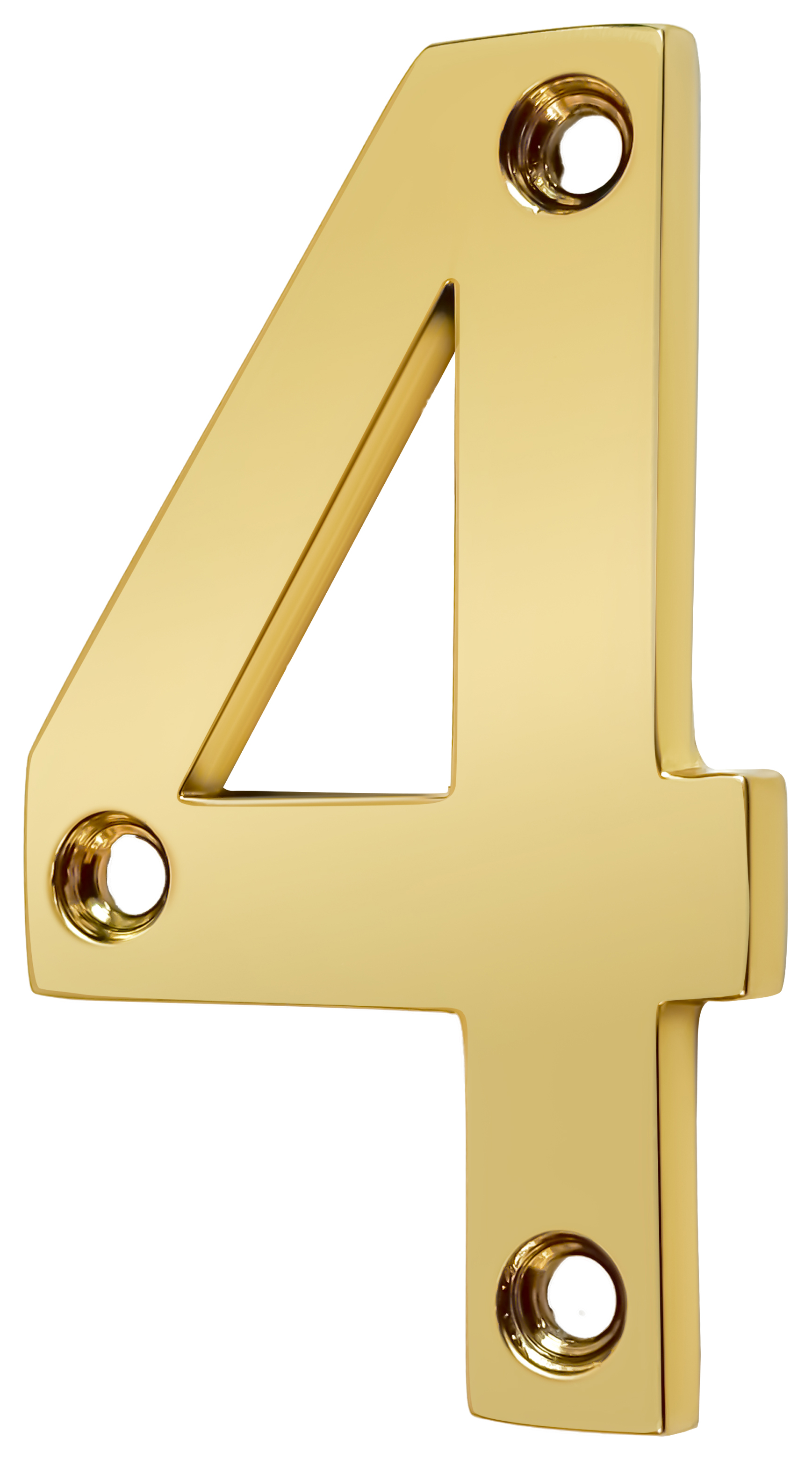 Wickes Brass Door Number - 4