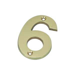 Wickes Door Number 6 - Brass