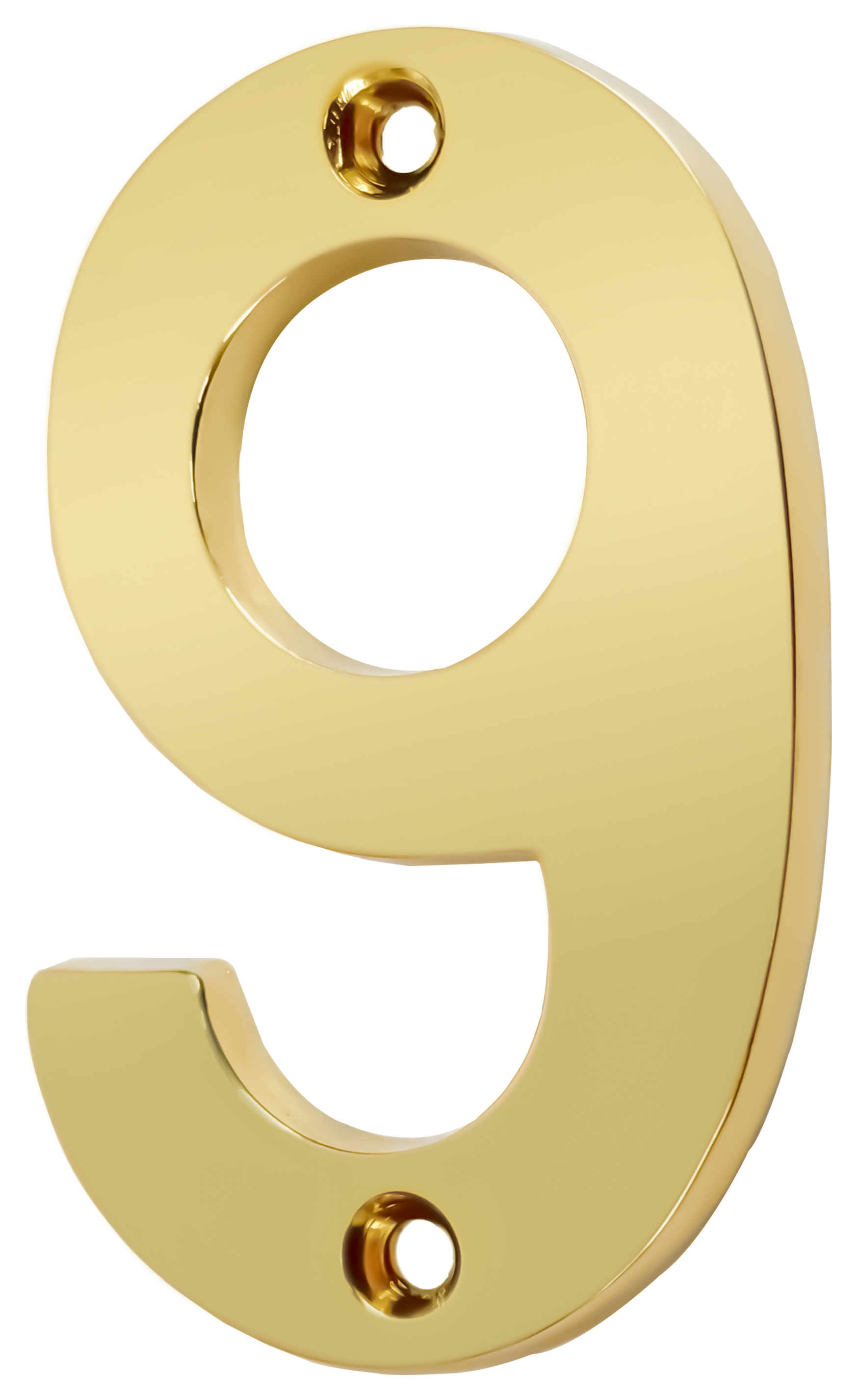 Wickes Brass Door Number - 9