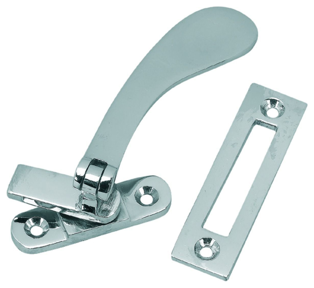 Image of Wickes Reversible Window Casement Fastener - Chrome 90mm