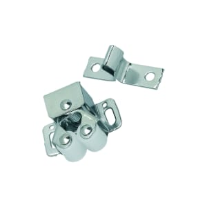 Wickes Double Roller Catch - Chrome Pack of 10
