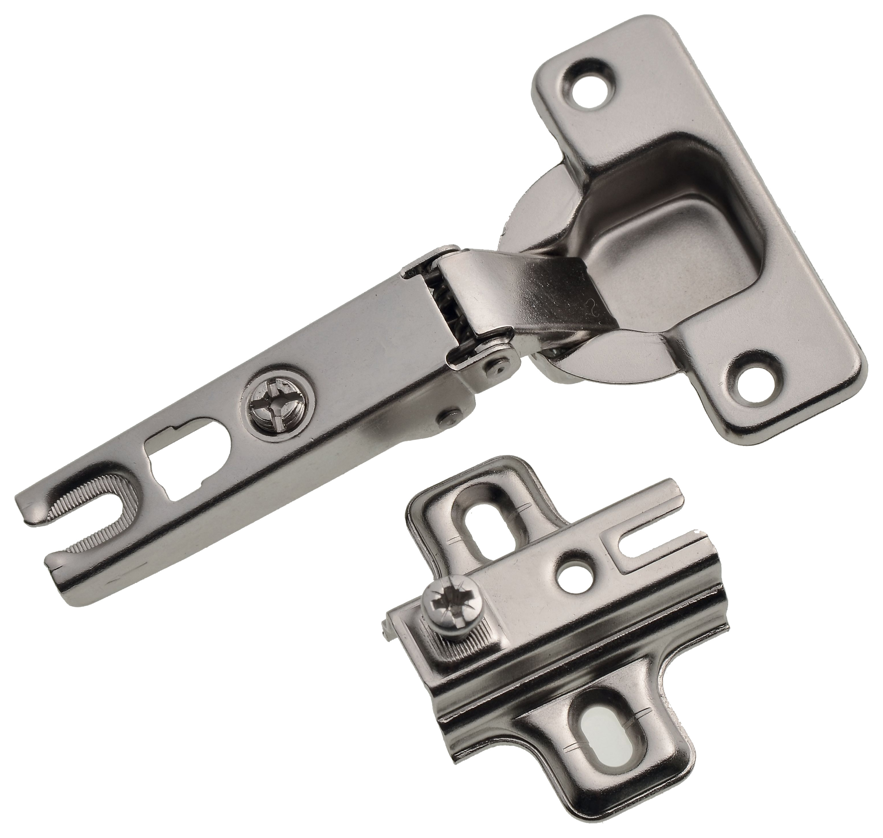 Concealed 90 Degree Slide On Hinge Nickel Plated 35mm - Pack of 2