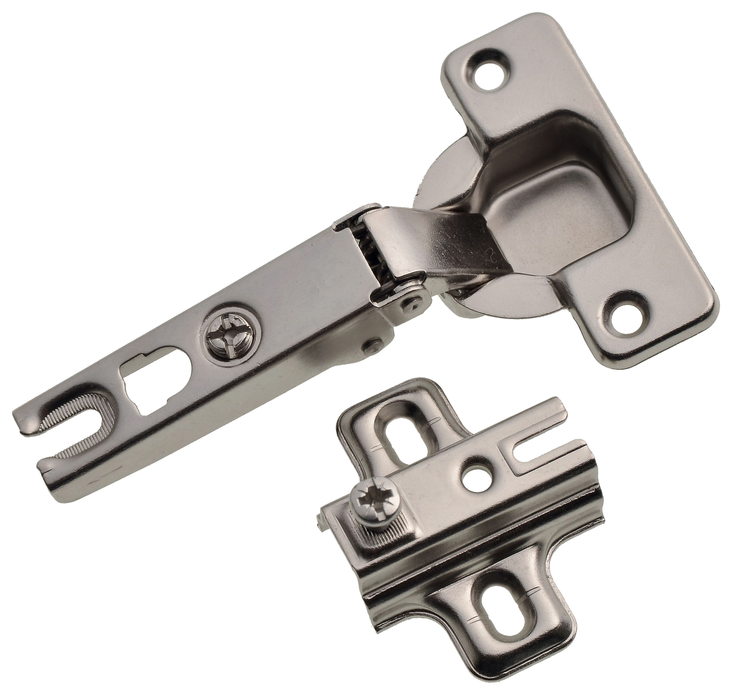 Concealed 90 Degree Slide On Hinge Nickel Plated 35mm - Pack of 6