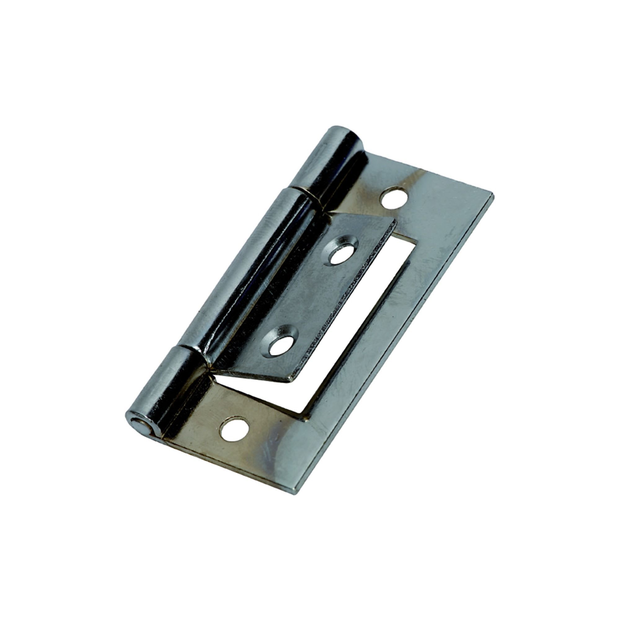 Wickes Flush Hinge Chrome 51mm Pack of 2 Wickes.co.uk