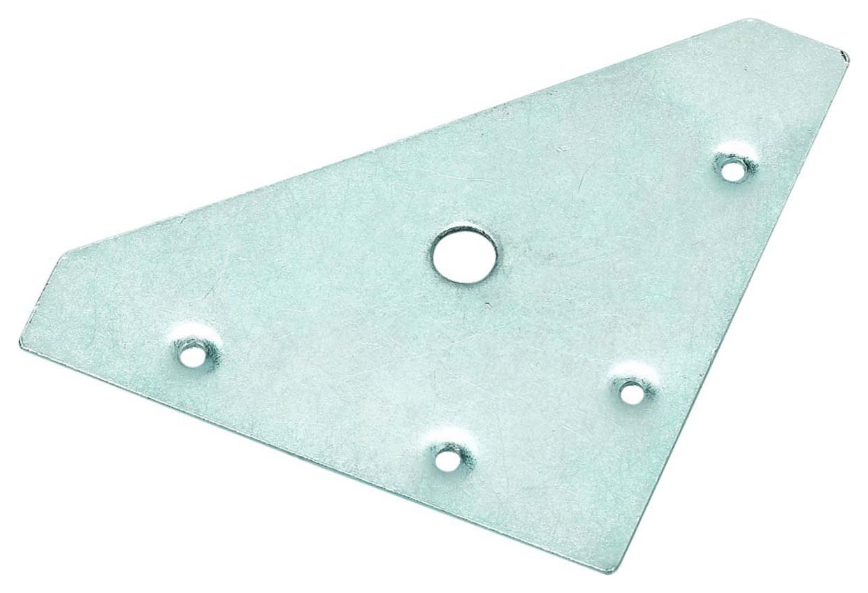 Image of Wickes 83mm Zinc Plated Corner Bracket Pack 4