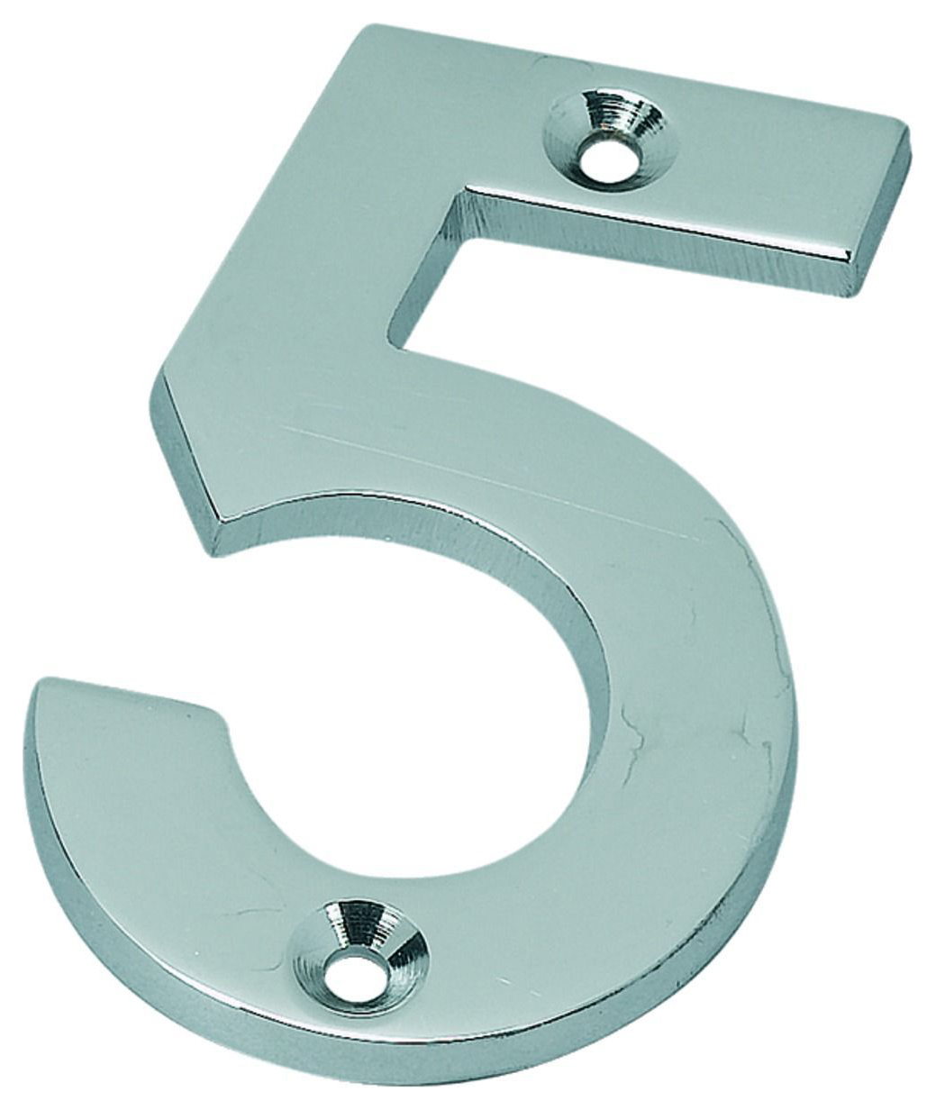 Image of Wickes Door Number 5 - Chrome