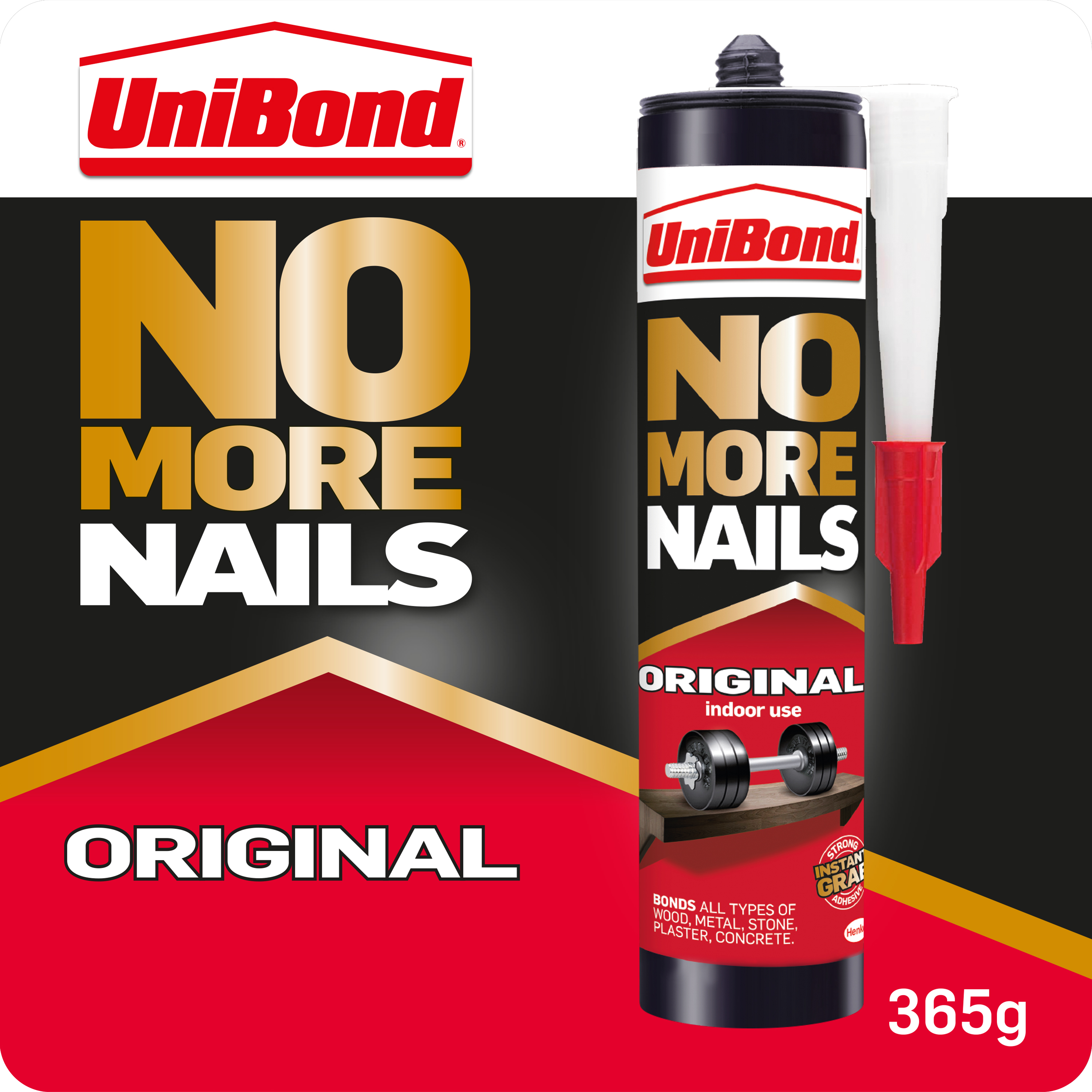 Image of Unibond No More Nails Original Cartridge - 365g