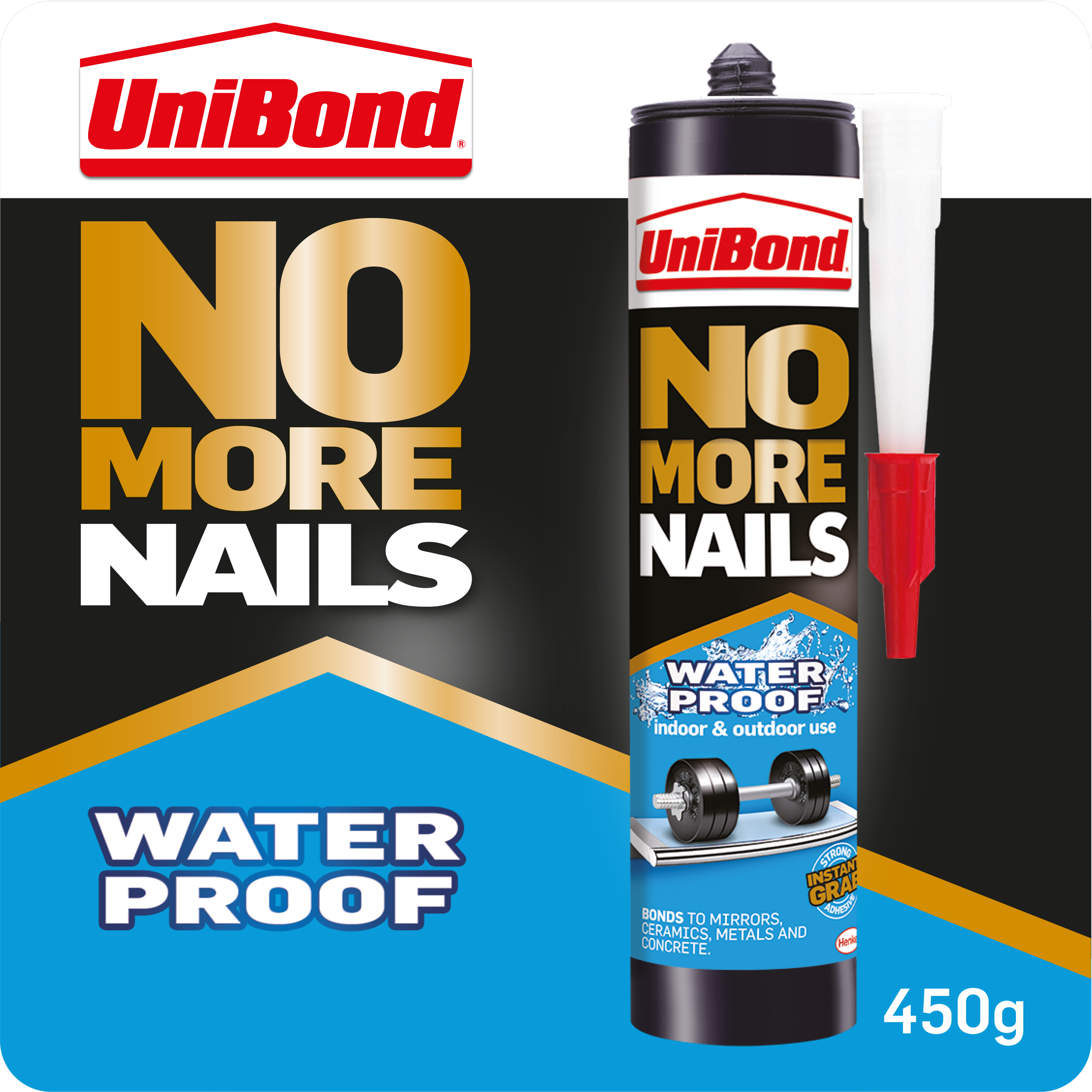 Image of Unibond No More Nails Waterproof Cartridge - 450g