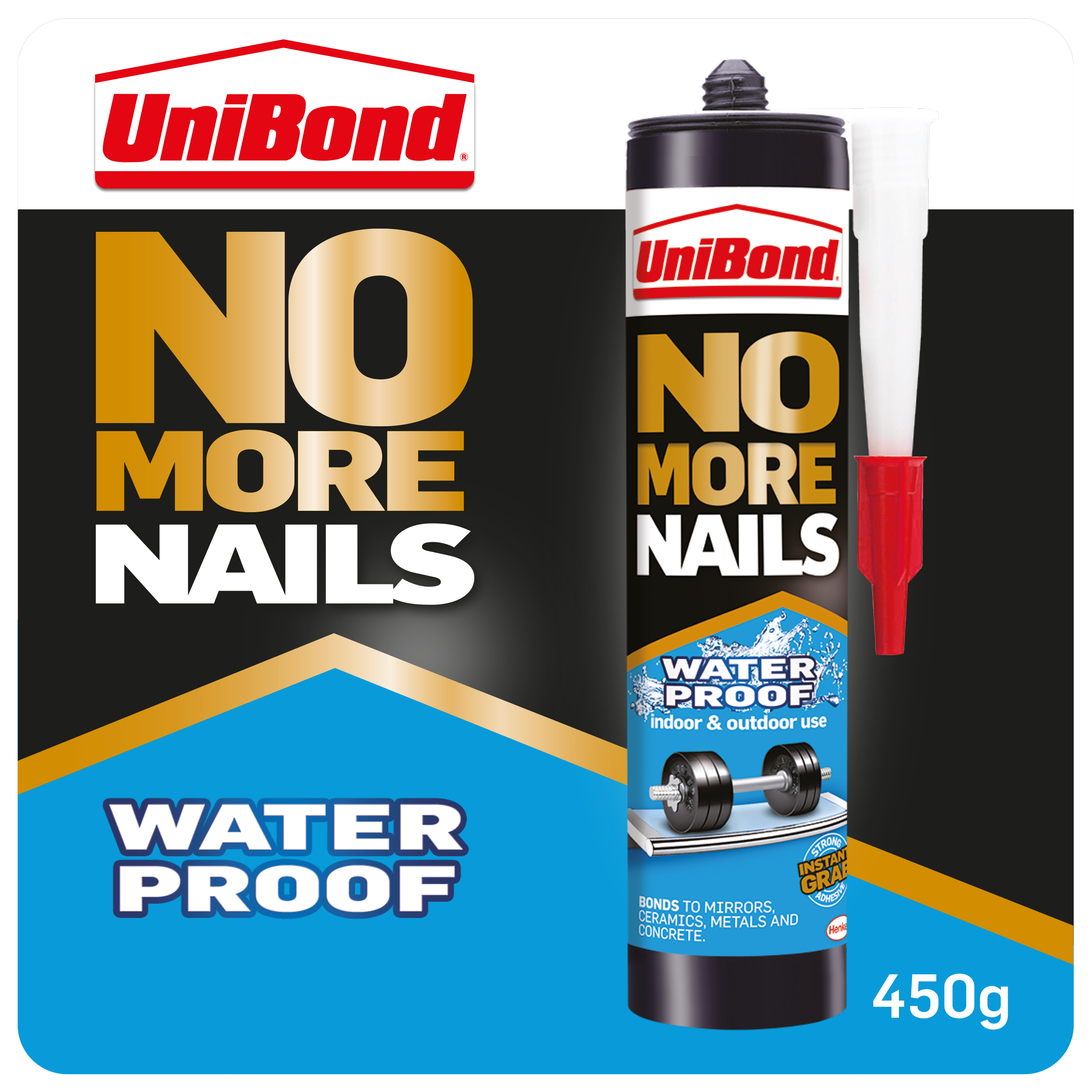 Unibond No More Nails Waterproof Cartridge - 450g