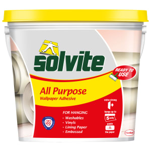 Solvite Ready to Use Wallpaper Paste - 5 Roll