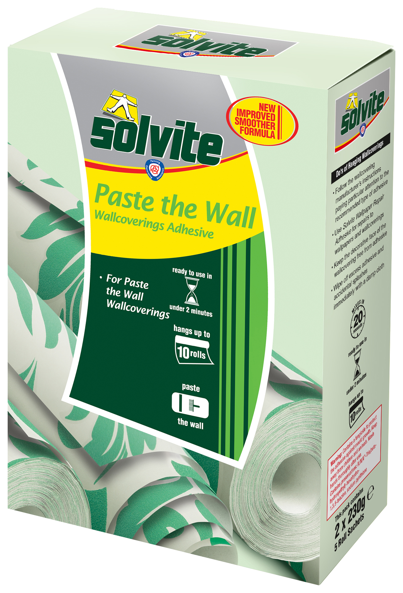Image of Solvite Paste the Wall Wallpaper Paste - 10 Roll