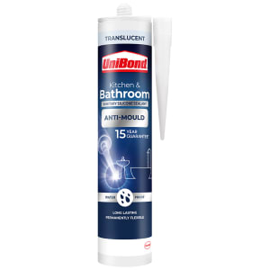 UniBond Anti-Mould Kitchen and Bathroom Sealant - Translucent - 274g